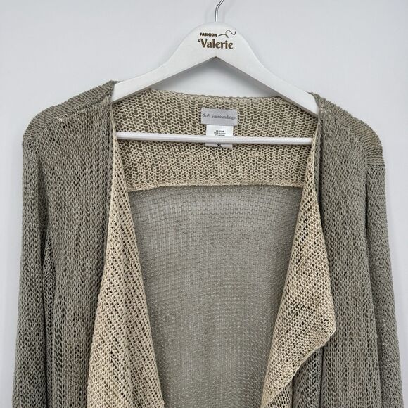 Soft Surroundings Double Layer Boho Open Cardigan Sweater Size XL - Picture 2 of 12